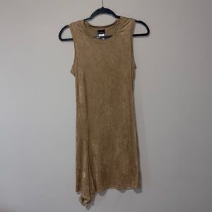 Seduction tan swade dress
